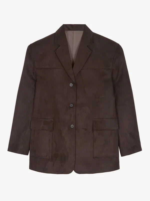 Sofia | Blazer Marrón de Suede Oversize