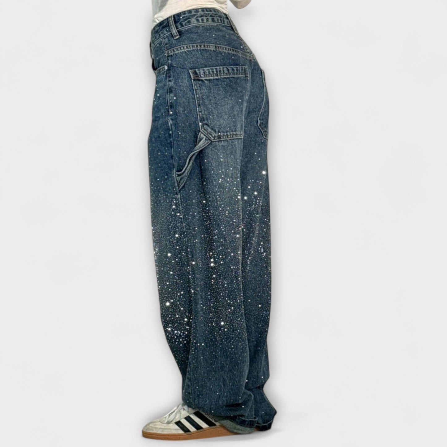 Fable - Jeans in Stile Carpentiere di Denim Balloon