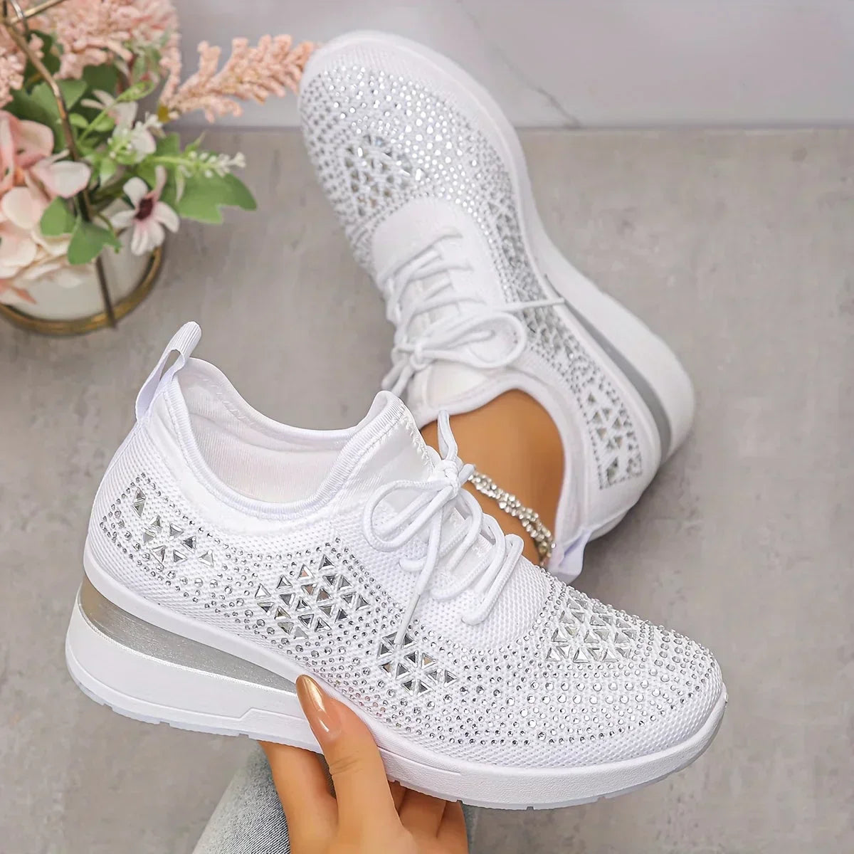 Giselle – Scarpe ortopediche con strass brillanti