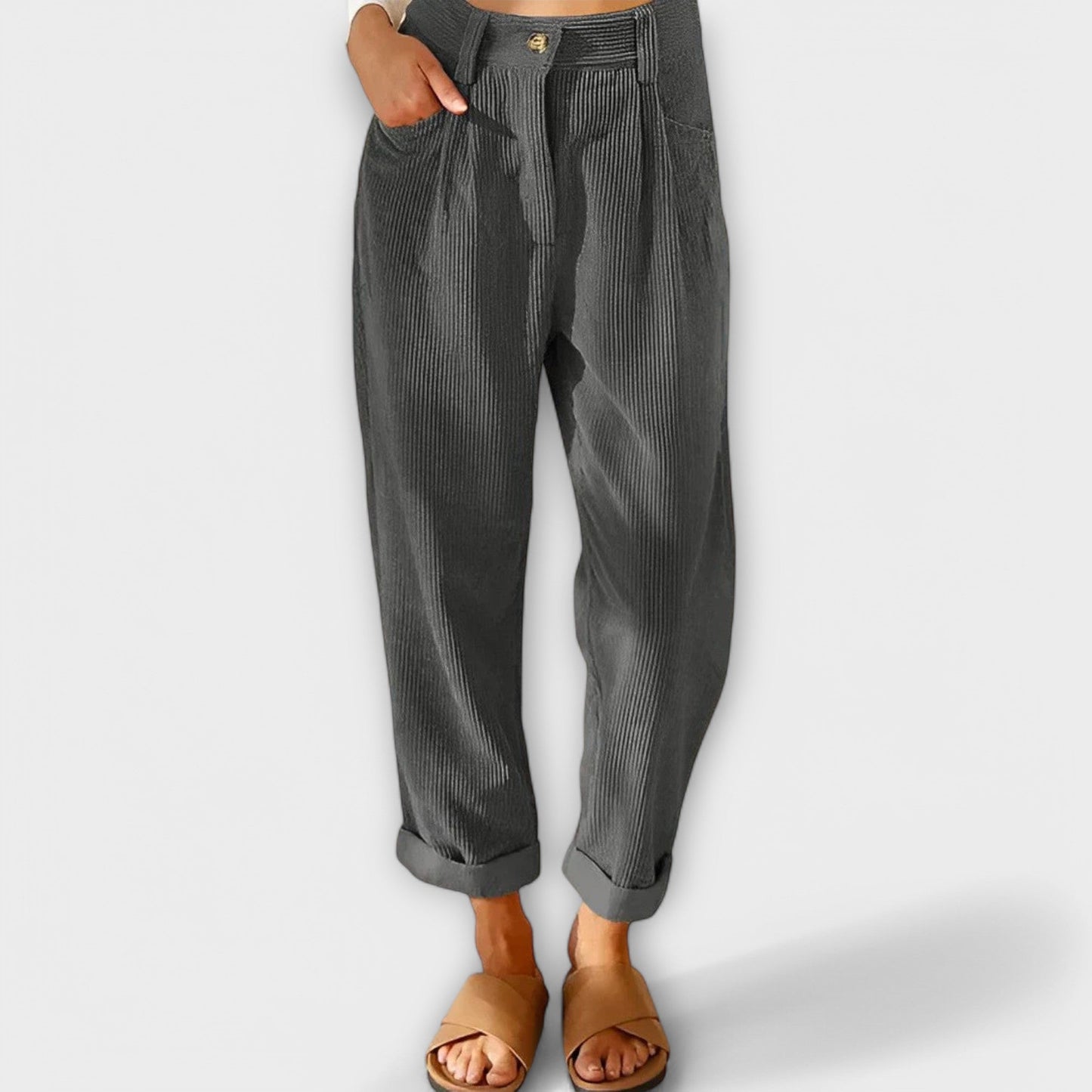 Jana - Pantaloni in velluto moderni