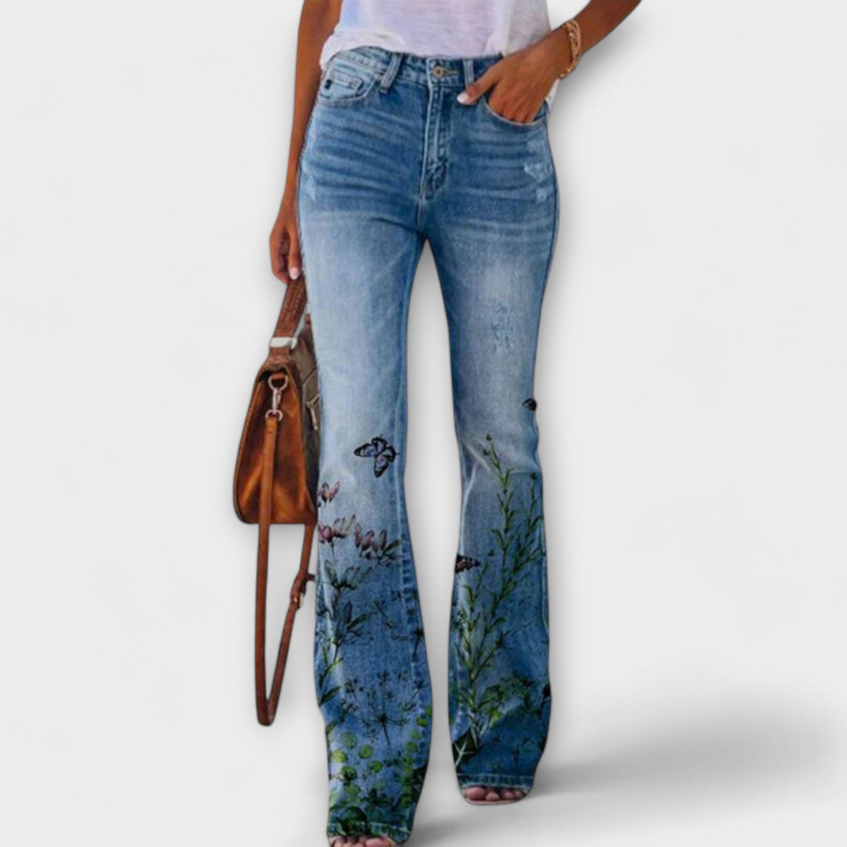 Hosen mit Blumen