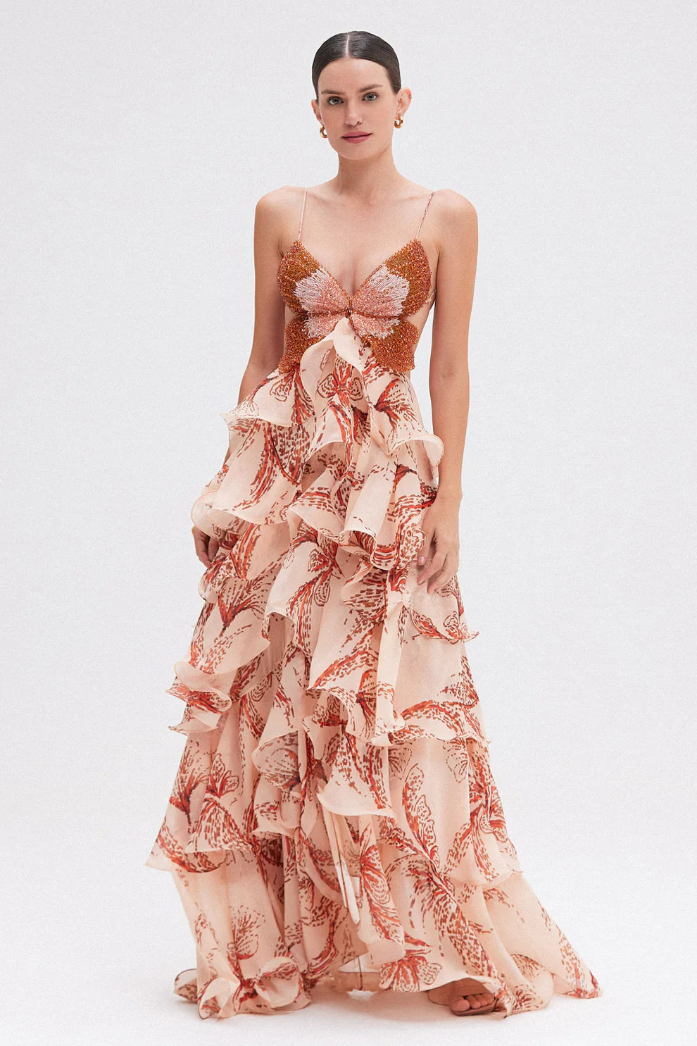 Nahia | Vestido con Detalles de Volantes