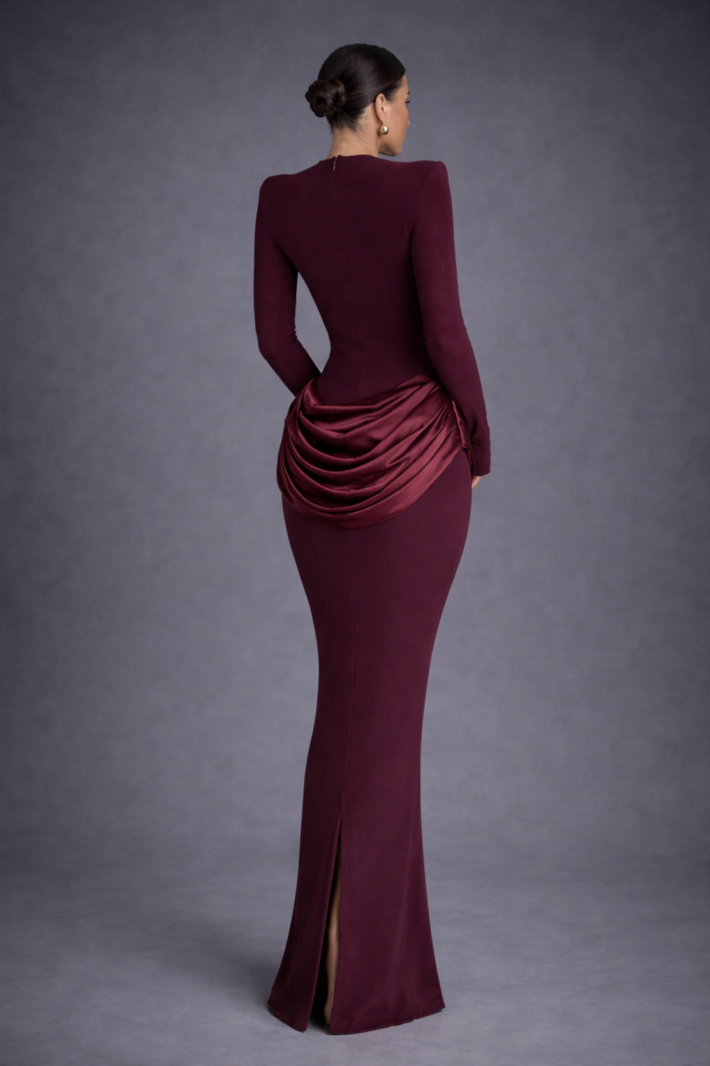 Vestido Burdeos Elegance