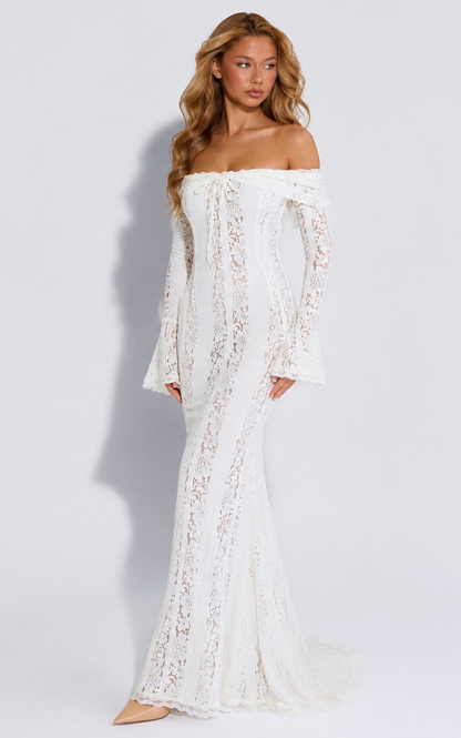 Abito Maxi in Pizzo Etereo