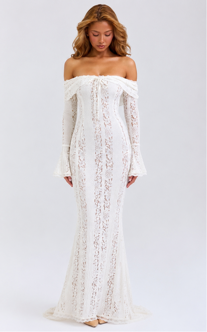 Abito Maxi in Pizzo Etereo