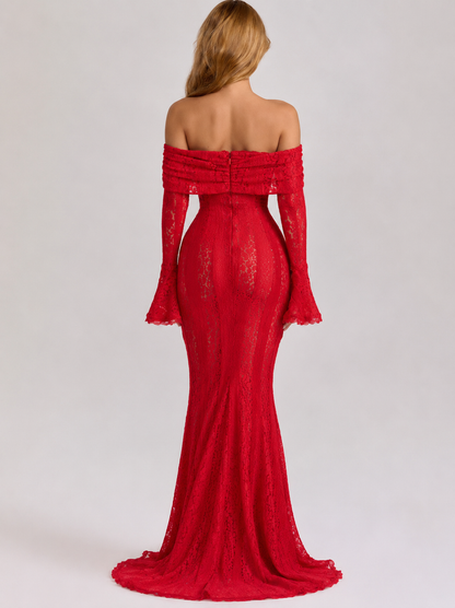 Abito Maxi in Pizzo Etereo