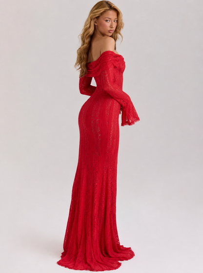 Abito Maxi in Pizzo Etereo