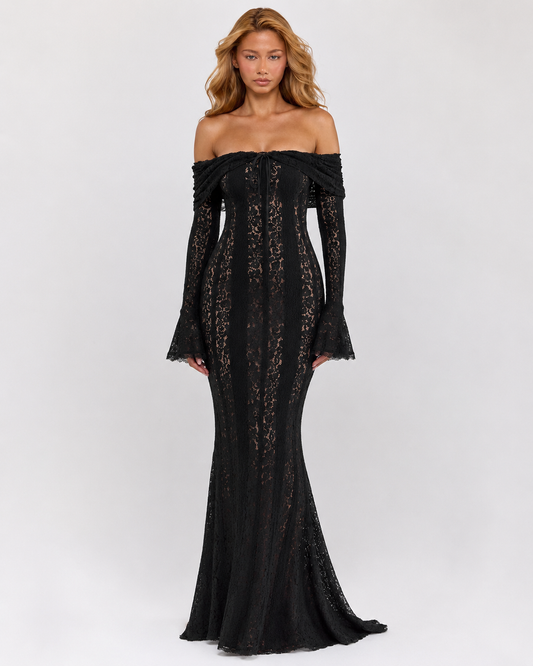 Abito Maxi in Pizzo Etereo