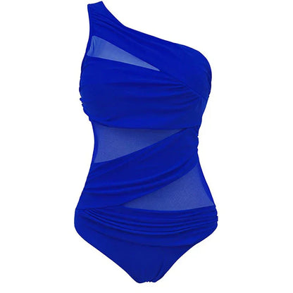 Nayla | Il tuo costume da bagno elegante a spalla unica in taglie comode