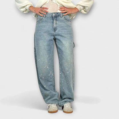 Fable - Jeans in Stile Carpentiere di Denim Balloon