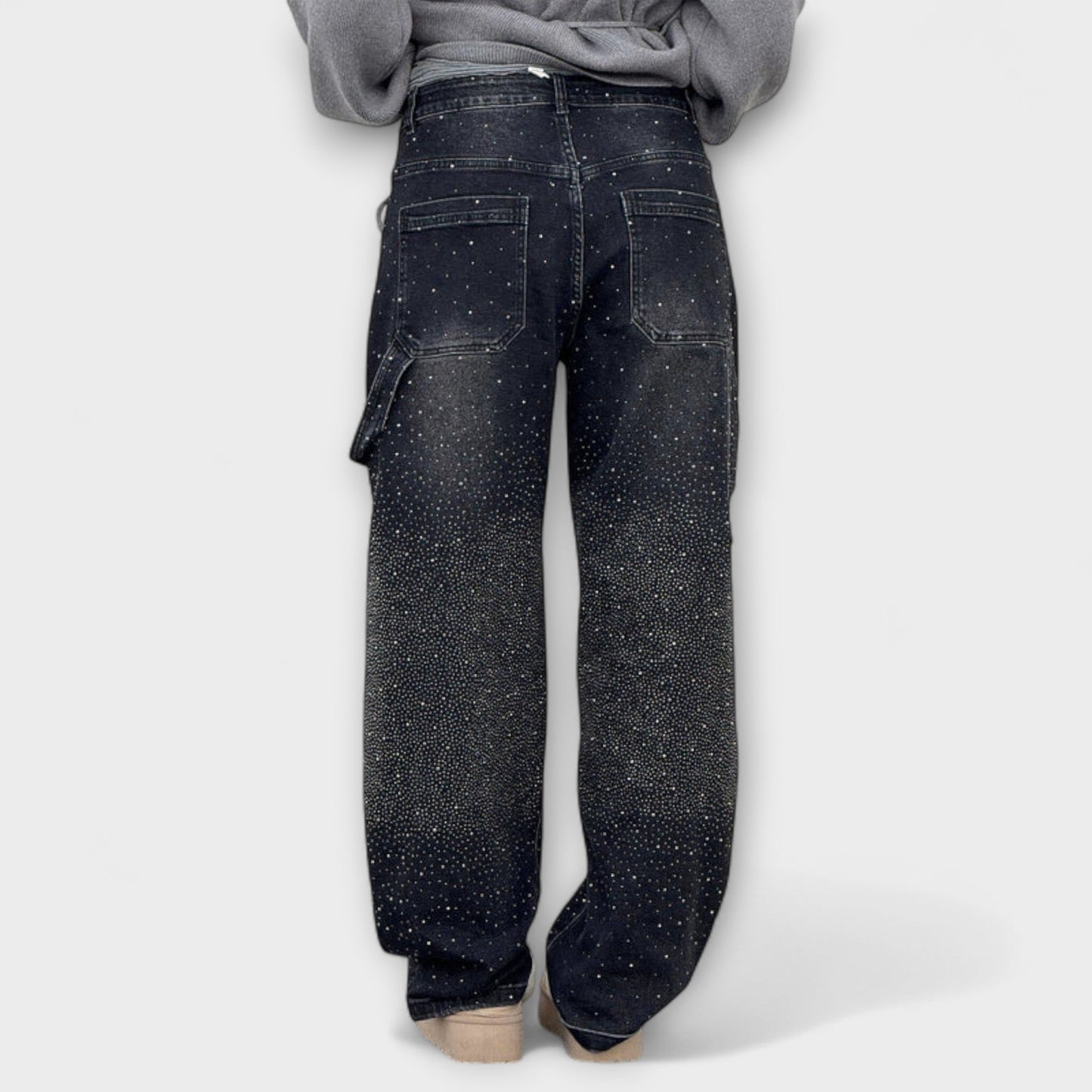 Fable - Jeans en Estilo Carpintero de Denim Balloon