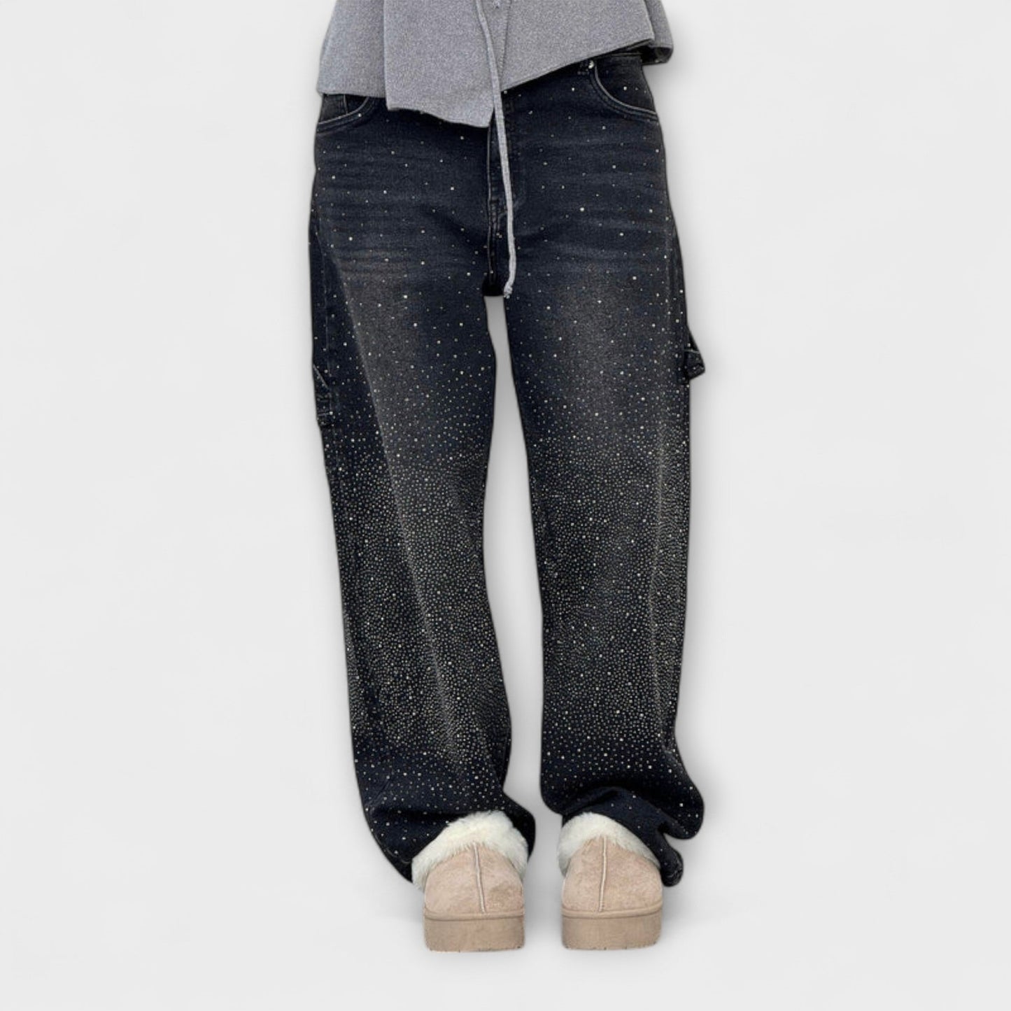 Fable - Jeans in Stile Carpentiere di Denim Balloon
