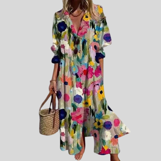 Zariah | Vestito Maxi Bohemien Elegante