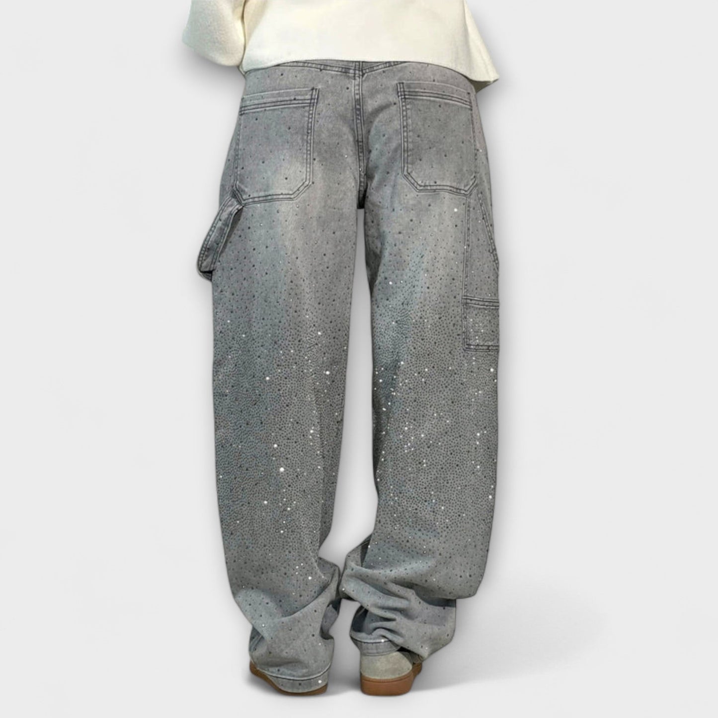 Fable - Jeans in Stile Carpentiere di Denim Balloon