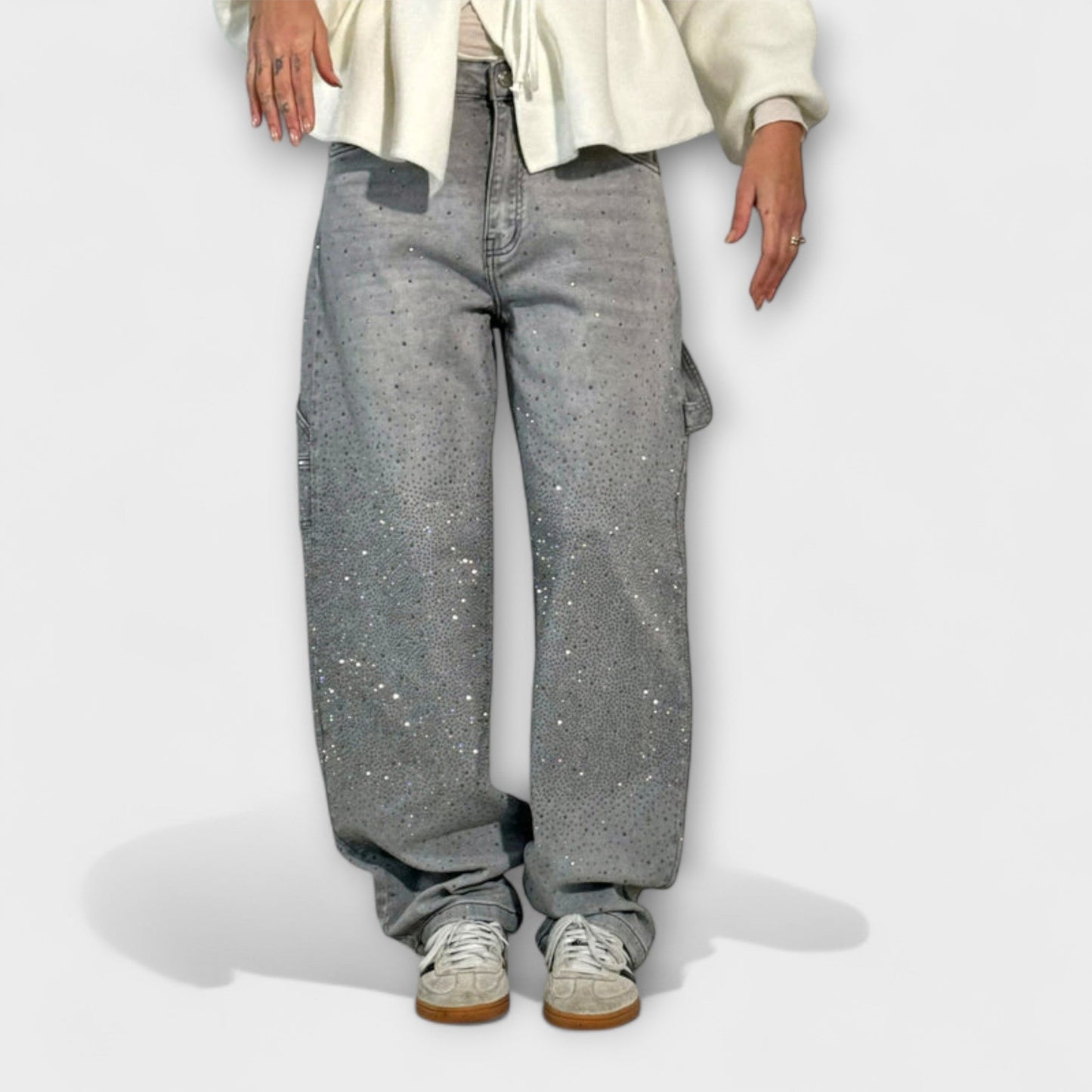 Fable - Jeans en Estilo Carpintero de Denim Balloon