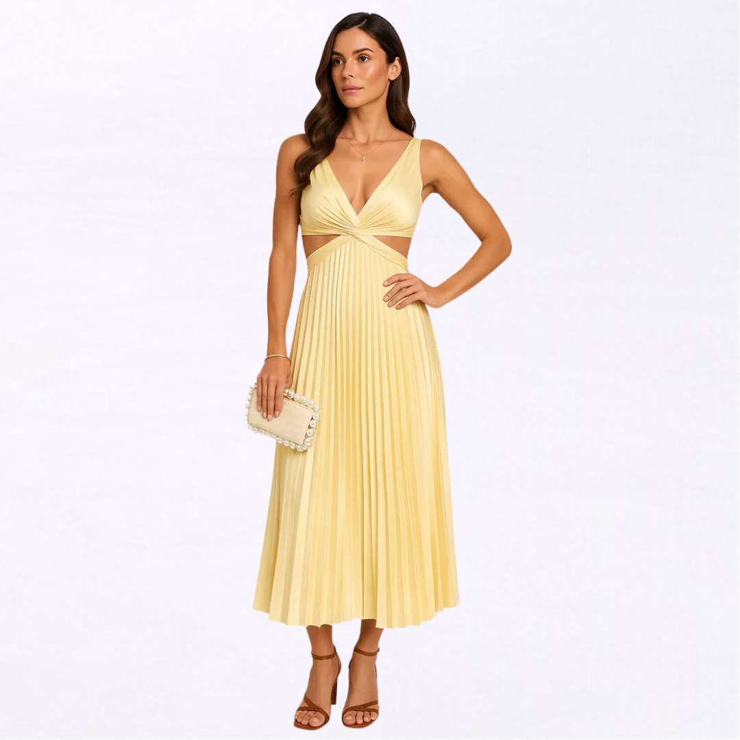 Abito Elegante Bellezza | Abito Plissettato Ideale per Eventi