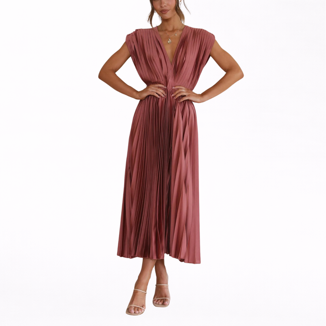 Isla | Elegantly Pleated Dress