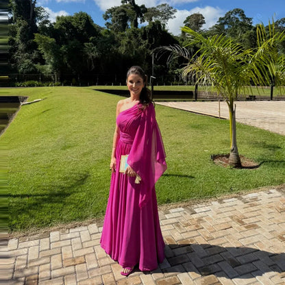 Vestido Magenta Elegancia