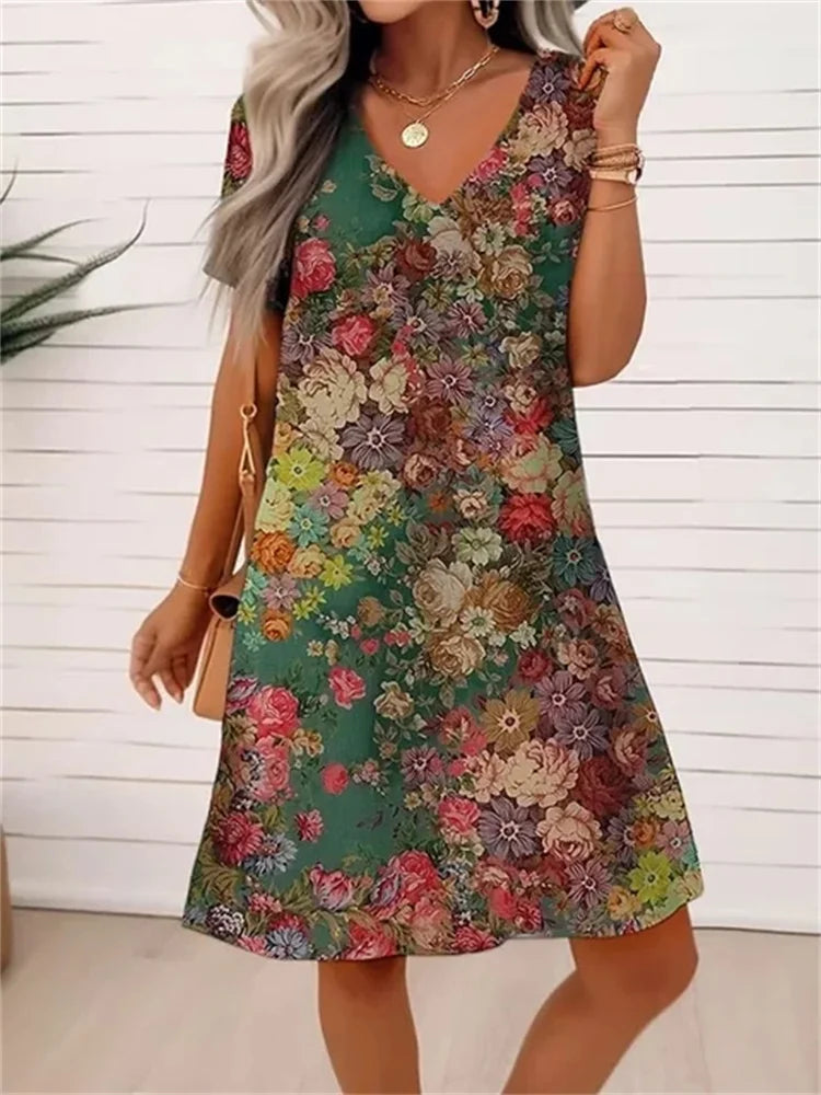 Sofia™ | Vestito Estivo Facile con Scollatura a V