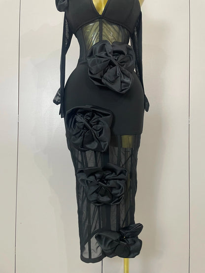 Vestido Rosa Nocturna