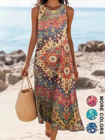 Bea™ | Abito Midi Estivo Boho a Fiori