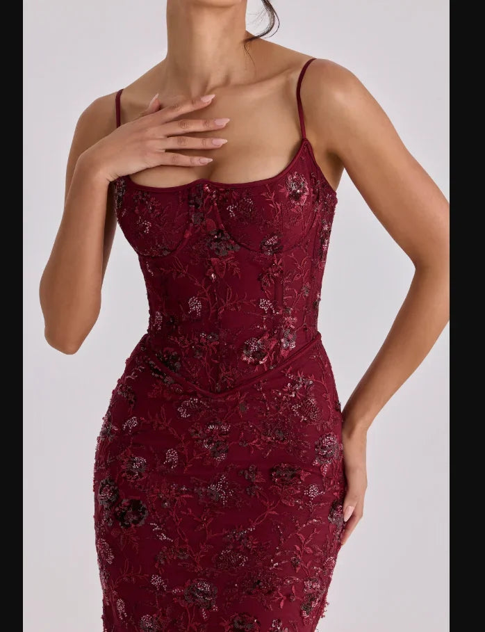 Vestido Glam Rubí