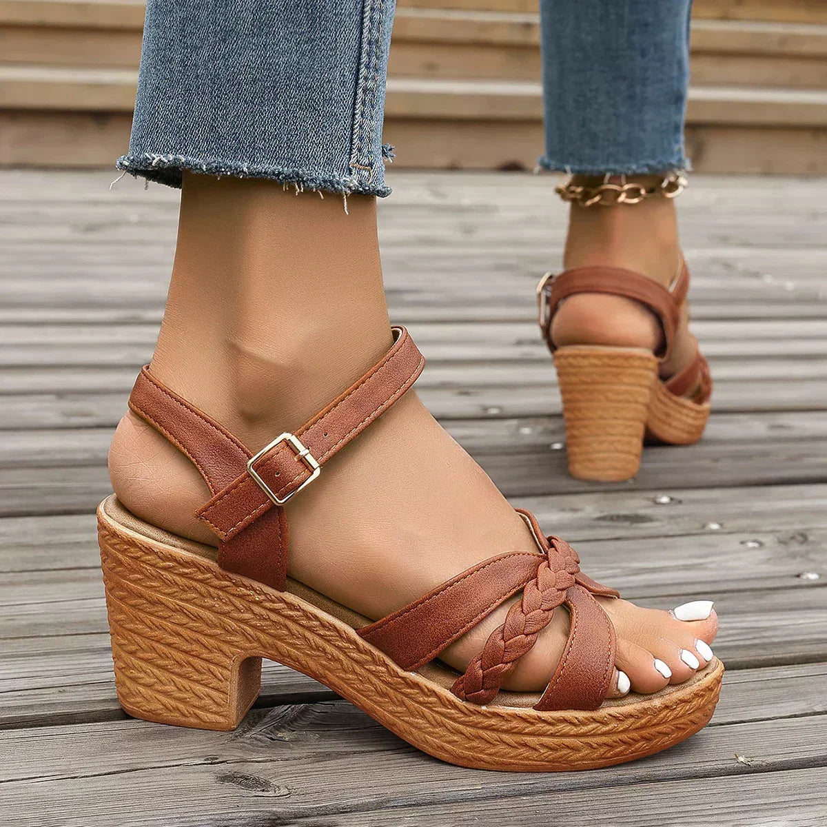 Gianna™ Sandali Classici con Tacco Medio