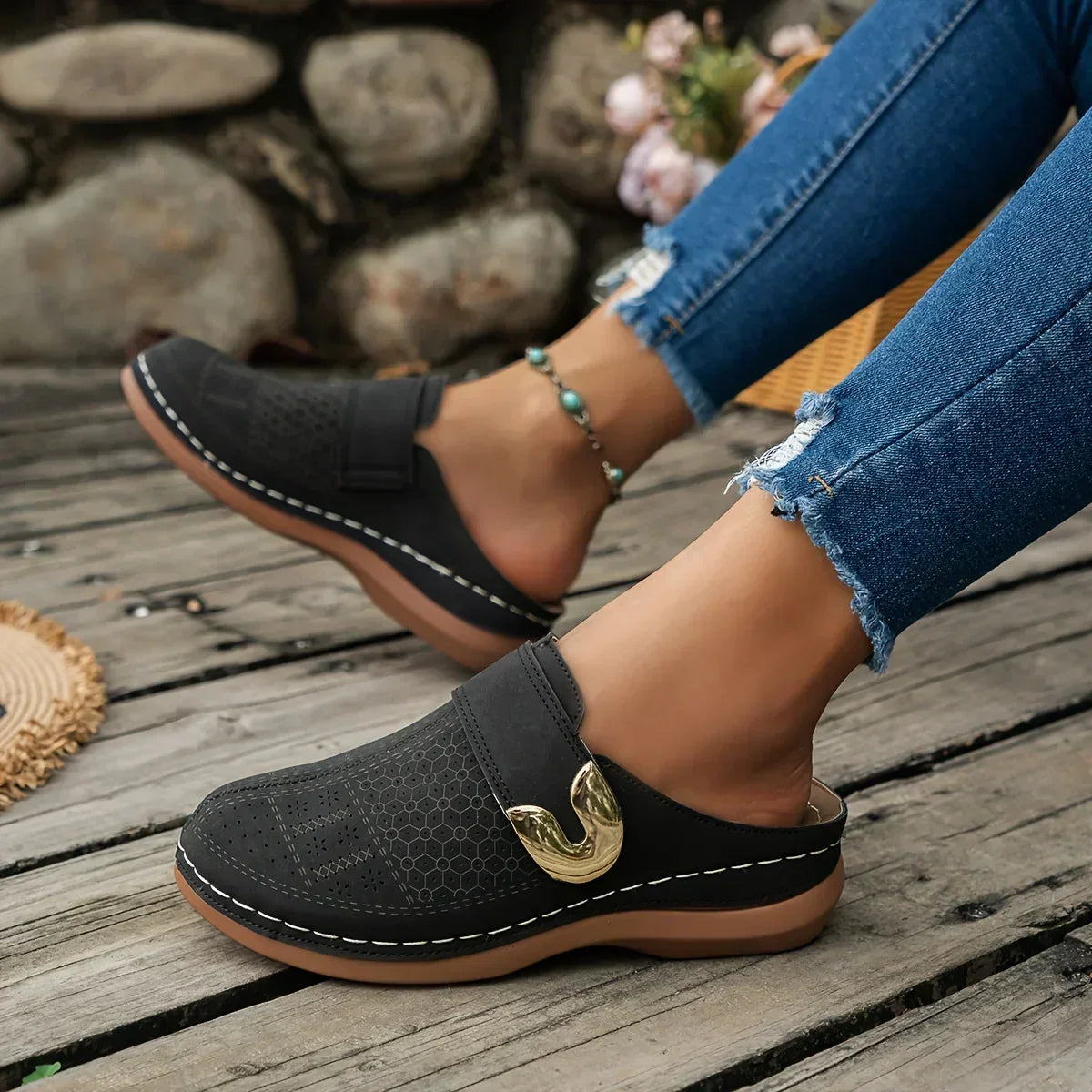 Caprielle™ Sandali con zeppa chic