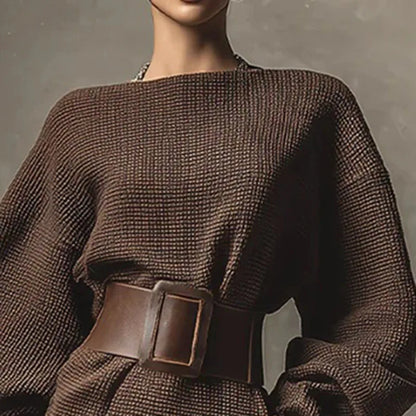 Vestido Café Chic