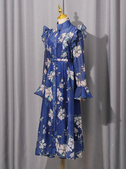 Vestido Magnolia Azul