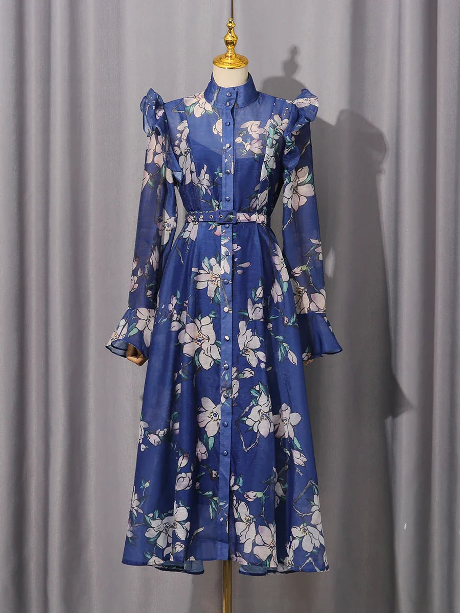 Vestido Magnolia Azul