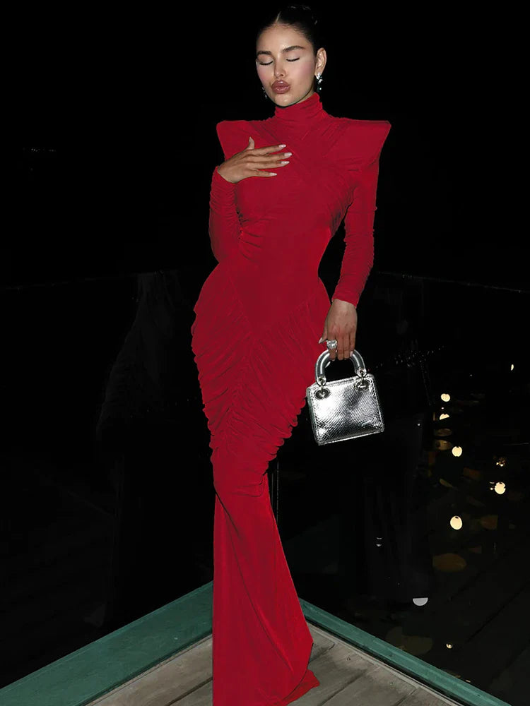 Vestido Rubí Imperial
