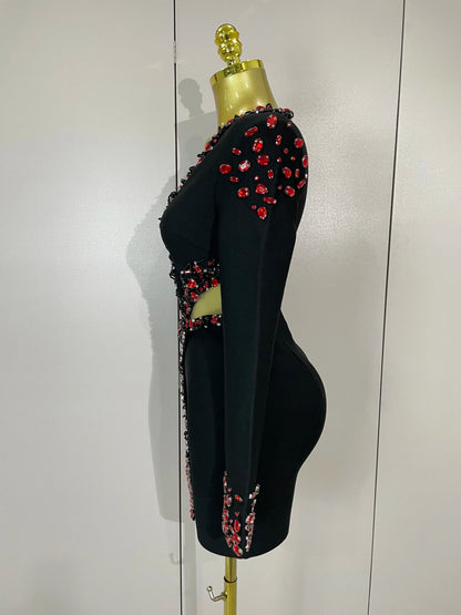 Vestido Rubí Nocturno