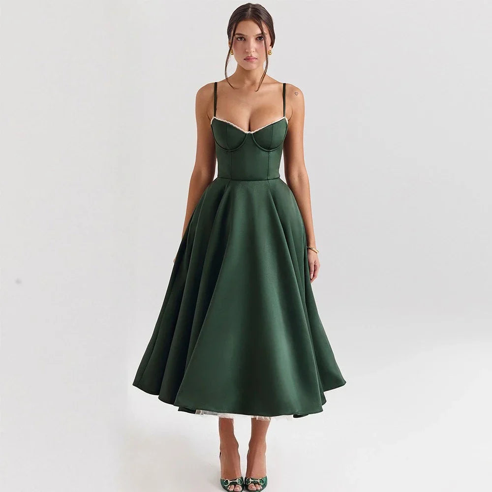 Vestido Princesa Verde Chic