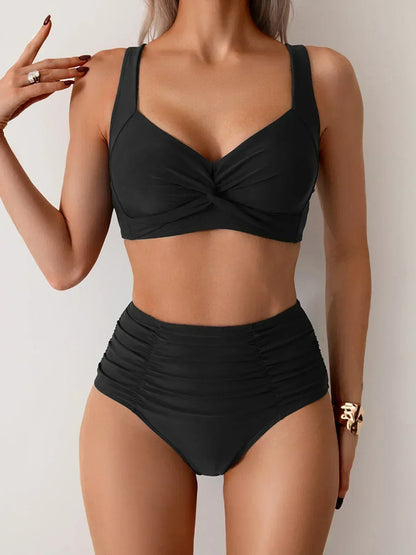 Nicoletta | Bikini Bandeau in Tessuto Ruffles