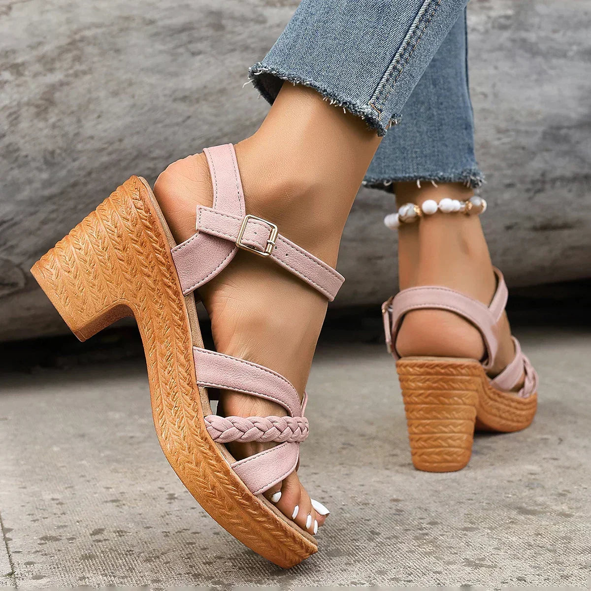 Gianna™ Sandali Classici con Tacco Medio