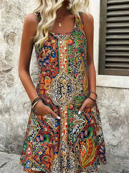 Anouk™ | Mini Abito Tank Boho Paisley