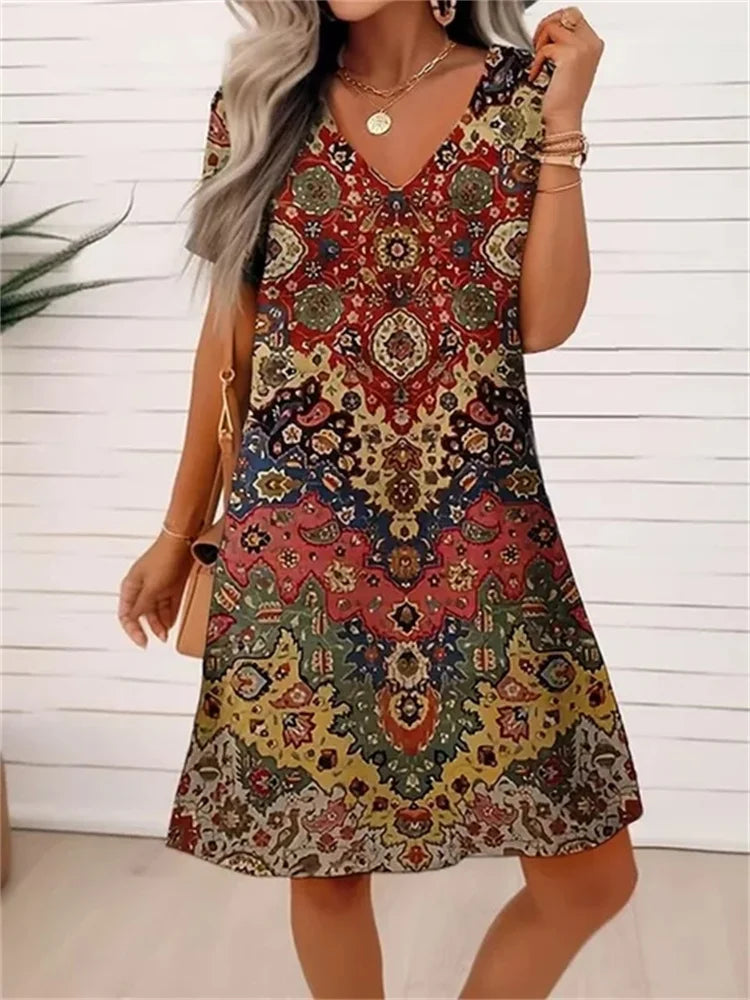 Sofia™ | Vestito Estivo Facile con Scollatura a V