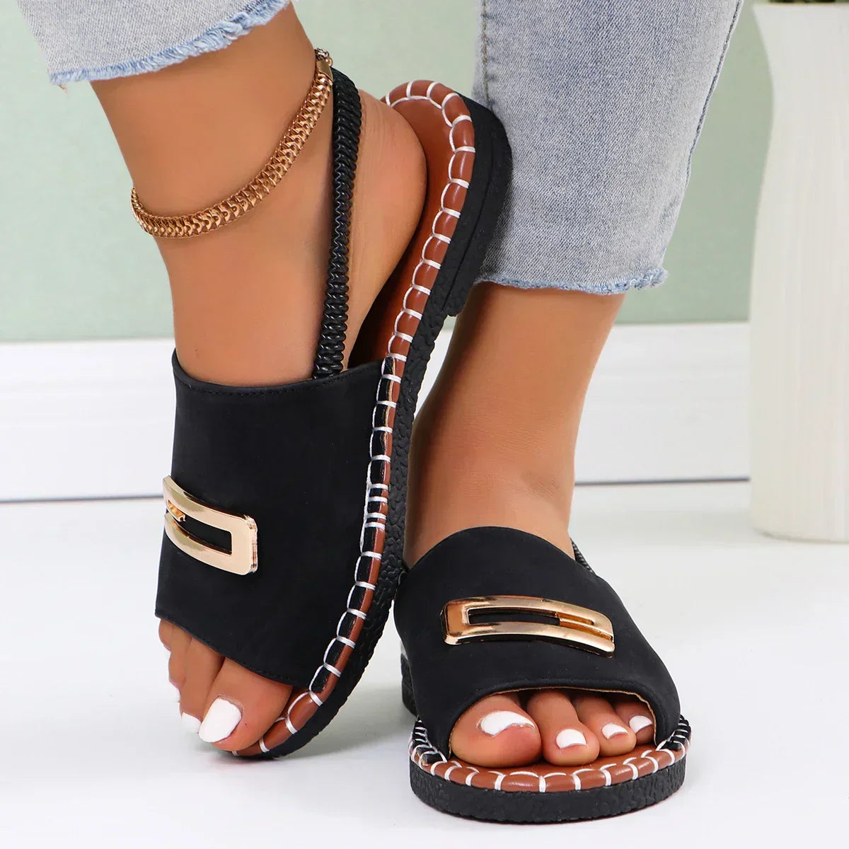 Gianna | Sandali con Tacco Wedge Ortopedico™