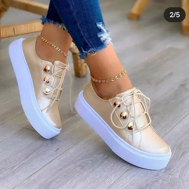 Serena – Sneakers con Zeppa e Design Moderno