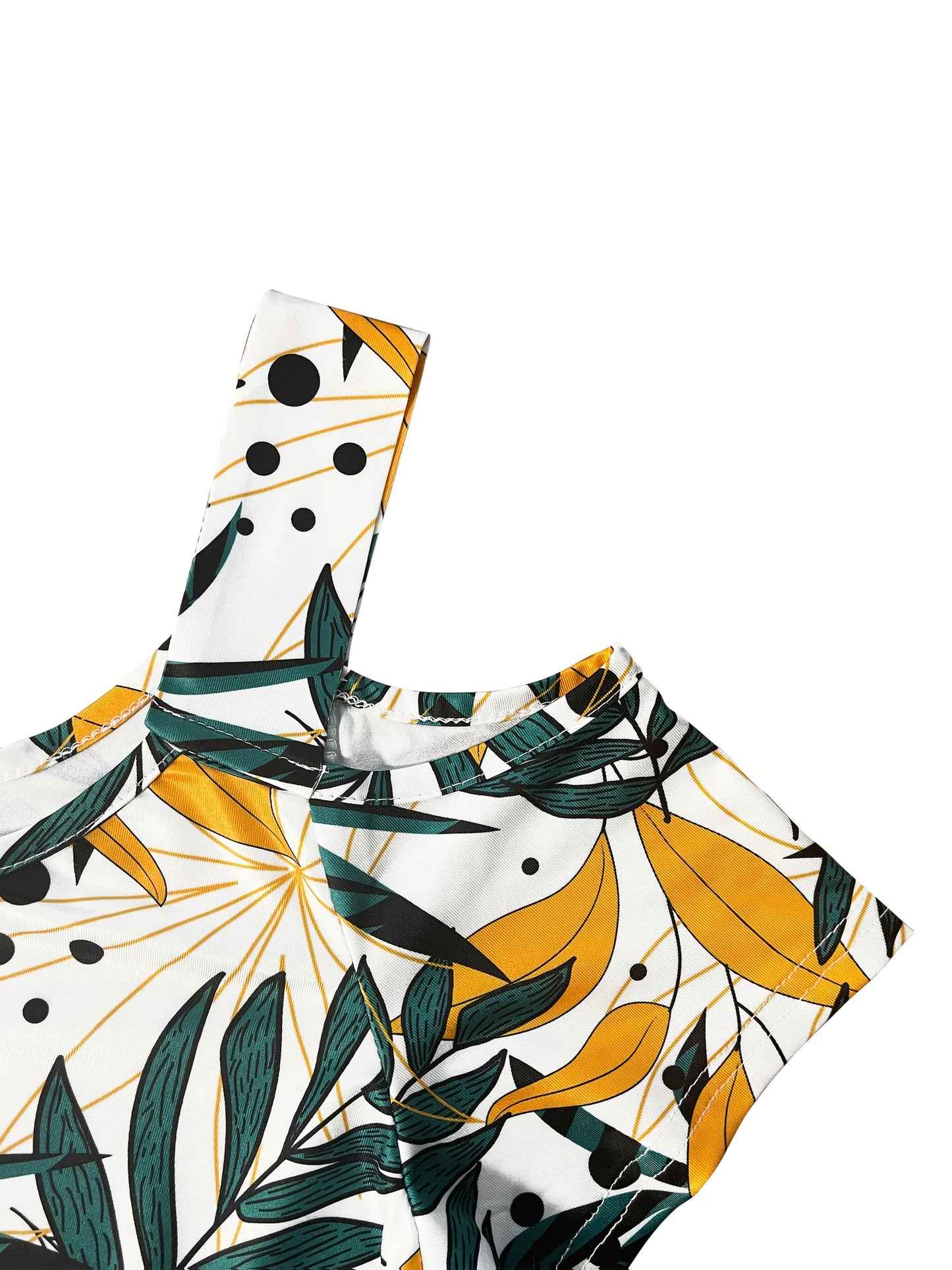 Tessa™ | Abito Midi Tropicale con Spalle Scoperte