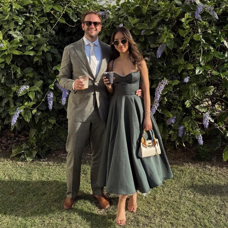 Vestido Princesa Verde Chic