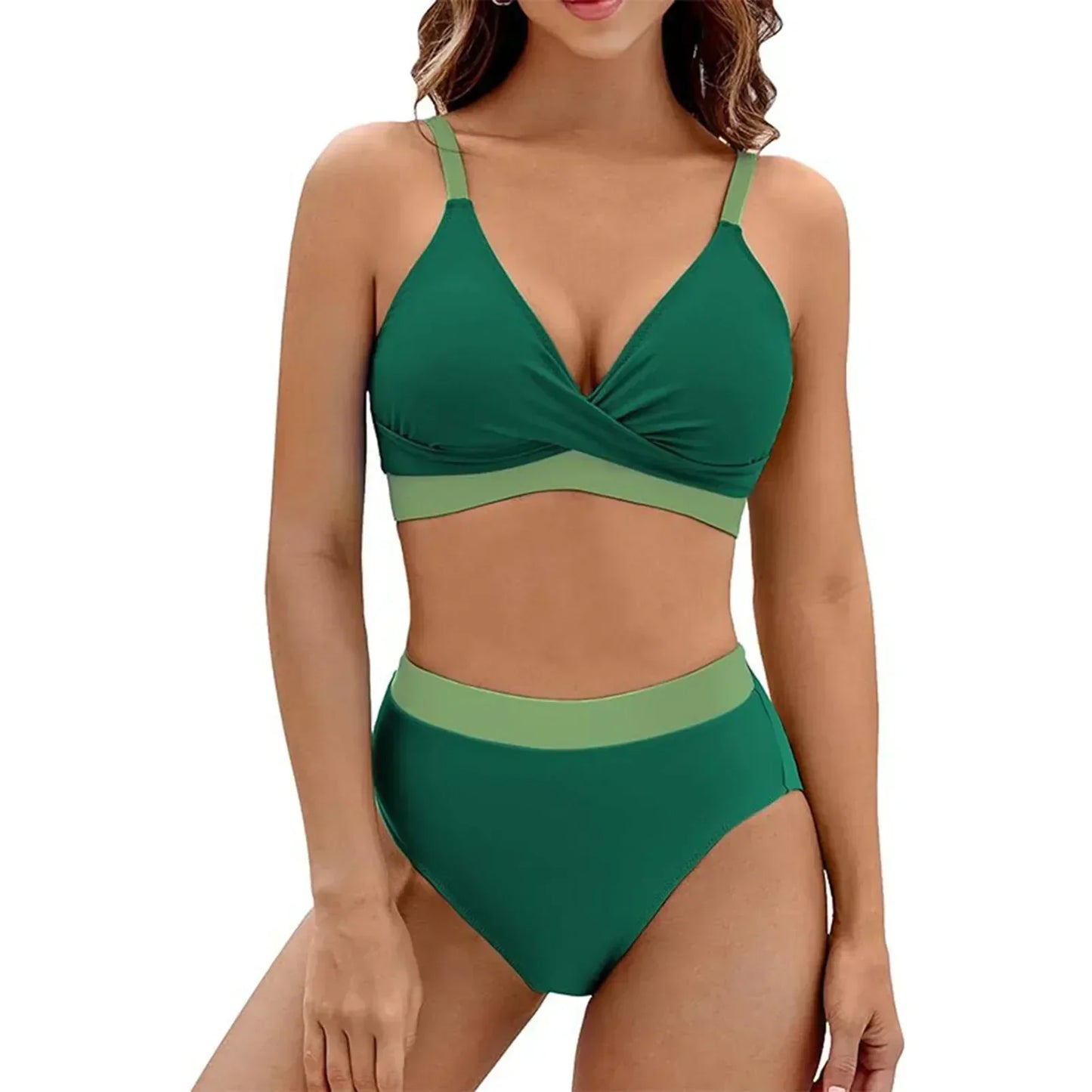 Sarena | Il tuo bikini modellante per l'addome con un'elegante scollatura a V