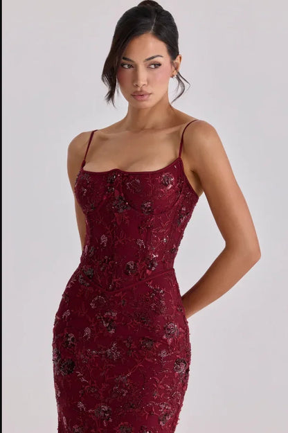 Vestido Glam Rubí