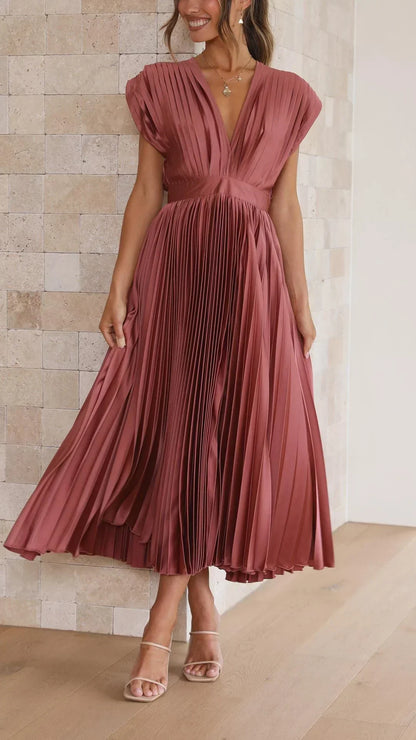 Isla | Elegantly Pleated Dress