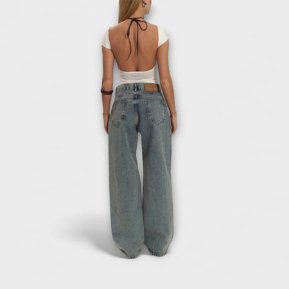 Rayne - Jeans de Denim Azul Transparente Trixie