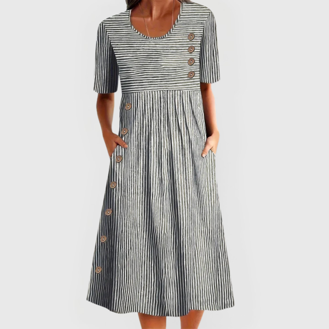 Jarna | Vestito Midi Striato