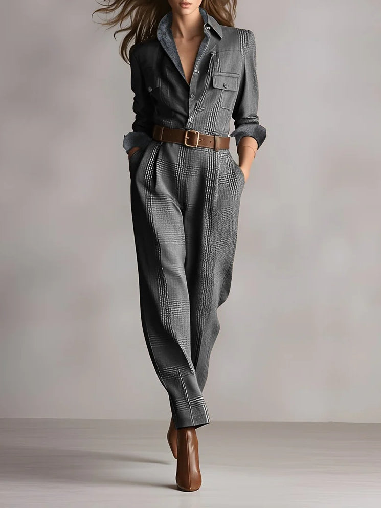 Anna™ | elegante tuta a scacchi