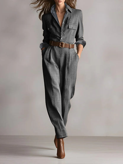 Anna™ | elegante tuta a scacchi