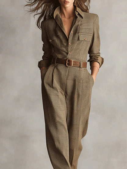 Anna™ | elegante tuta a scacchi